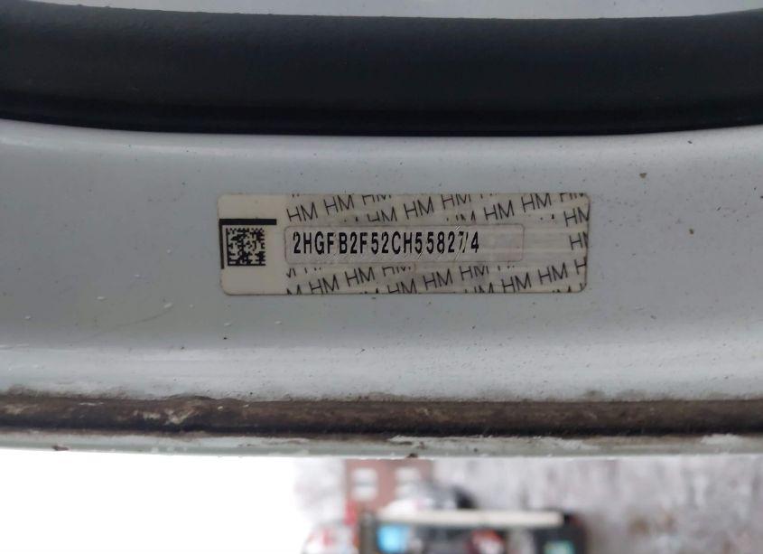 Photo 9 of 2012 Honda Civic LX (VIN 2HGFB2F52CH558274)