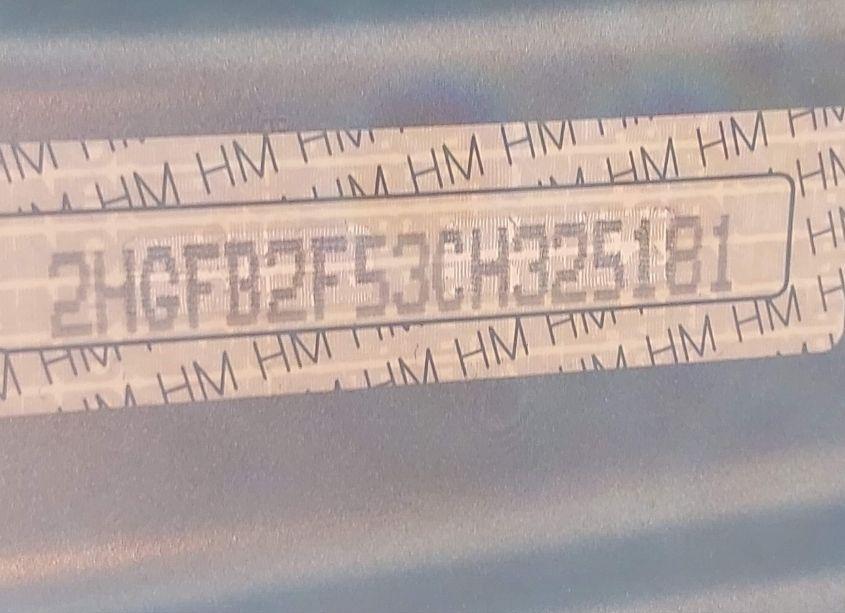 Photo 9 of 2012 Honda Civic LX (VIN 2HGFB2F53CH325181)