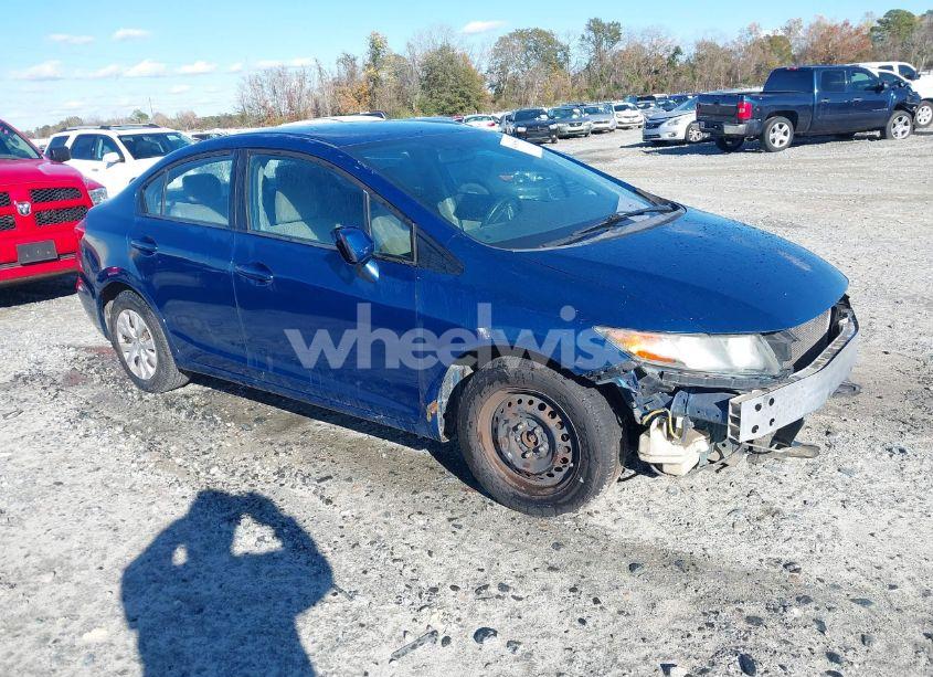 2012 Honda Civic LX (VIN 2HGFB2F54CH501042) main photo