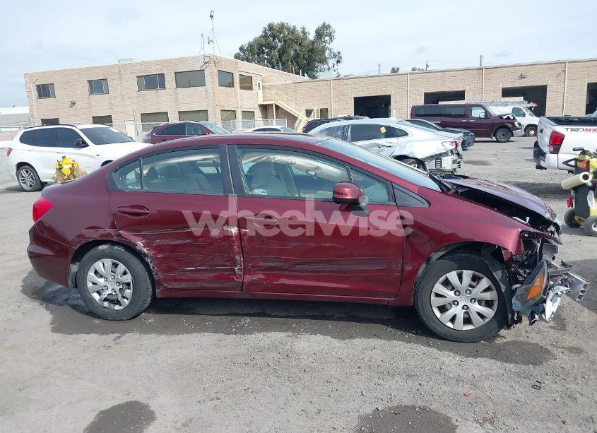 Photo 14 of 2012 Honda Civic LX (VIN 2HGFB2F54CH565310)
