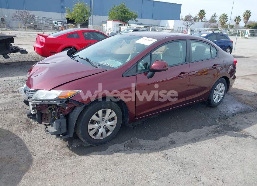 Photo 2 of 2012 Honda Civic LX (VIN 2HGFB2F54CH565310)