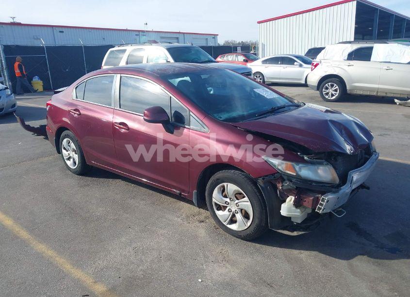 2013 Honda Civic LX (VIN 2HGFB2F54DH585025) main photo