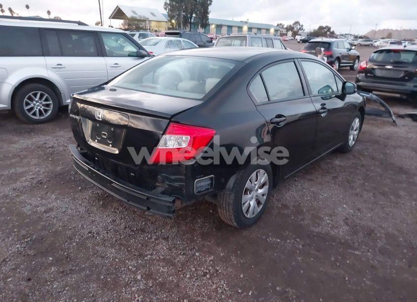 Photo 4 of 2012 Honda Civic SDN LX (VIN 2HGFB2F55CH325490)