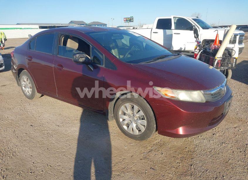 2012 Honda Civic LX (VIN 2HGFB2F55CH555417) main photo