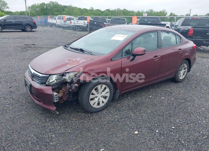 Photo 2 of 2012 Honda Civic LX (VIN 2HGFB2F55CH600274)