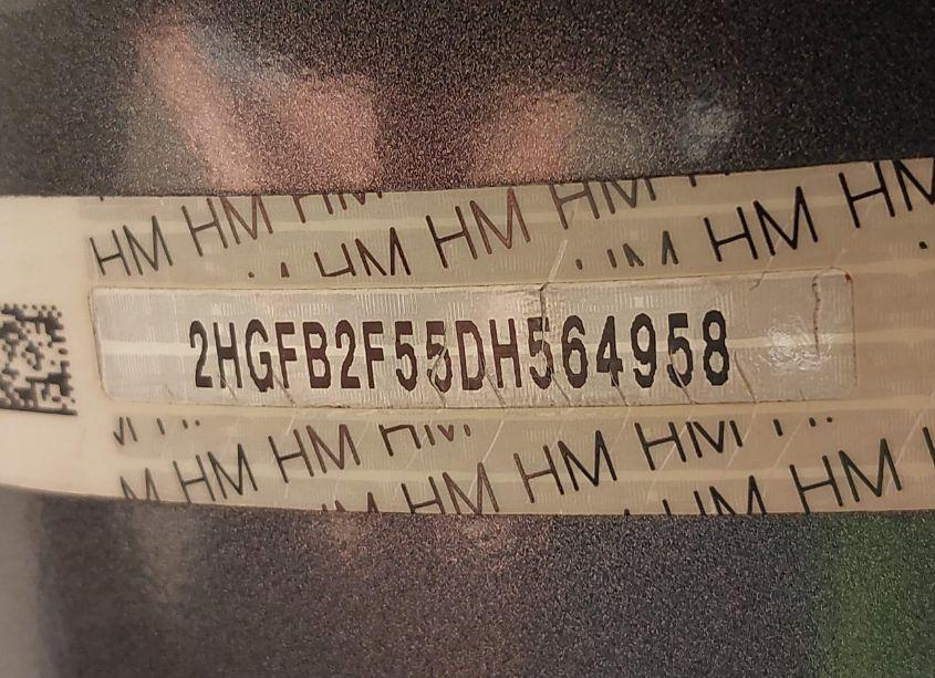 Photo 9 of 2013 Honda Civic LX (VIN 2HGFB2F55DH564958)