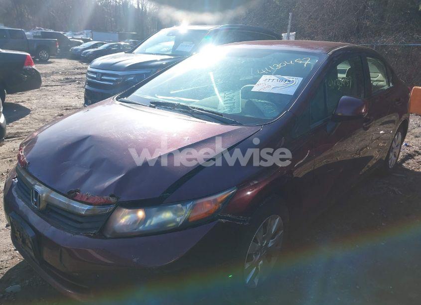 Photo 2 of 2012 Honda Civic SDN LX (VIN 2HGFB2F56CH501284)