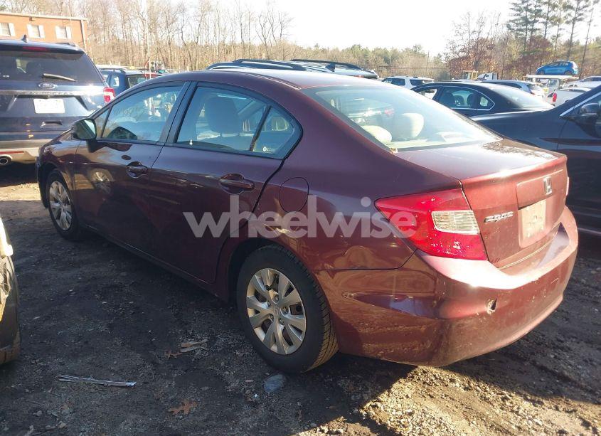 Photo 3 of 2012 Honda Civic SDN LX (VIN 2HGFB2F56CH501284)