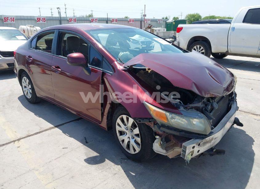 2012 Honda Civic LX (VIN 2HGFB2F56CH596459) main photo