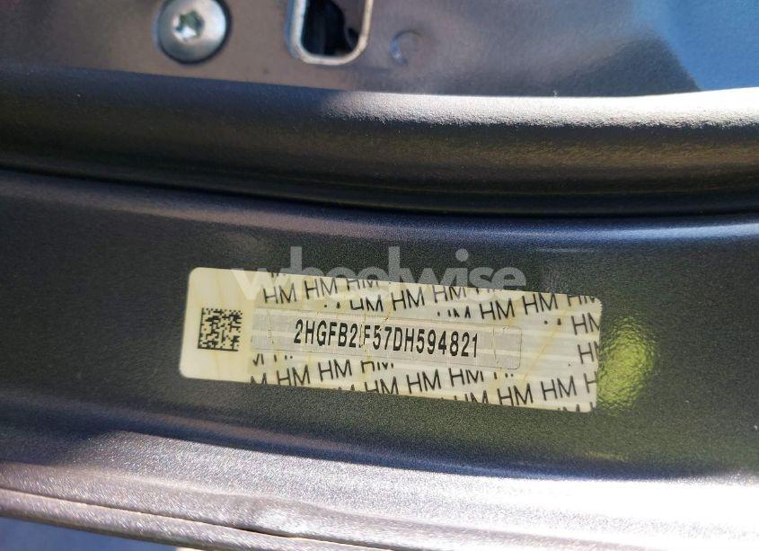 Photo 9 of 2013 Honda Civic LX (VIN 2HGFB2F57DH594821)