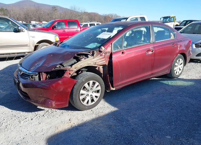 Photo 2 of 2012 Honda Civic LX (VIN 2HGFB2F59CH558966)