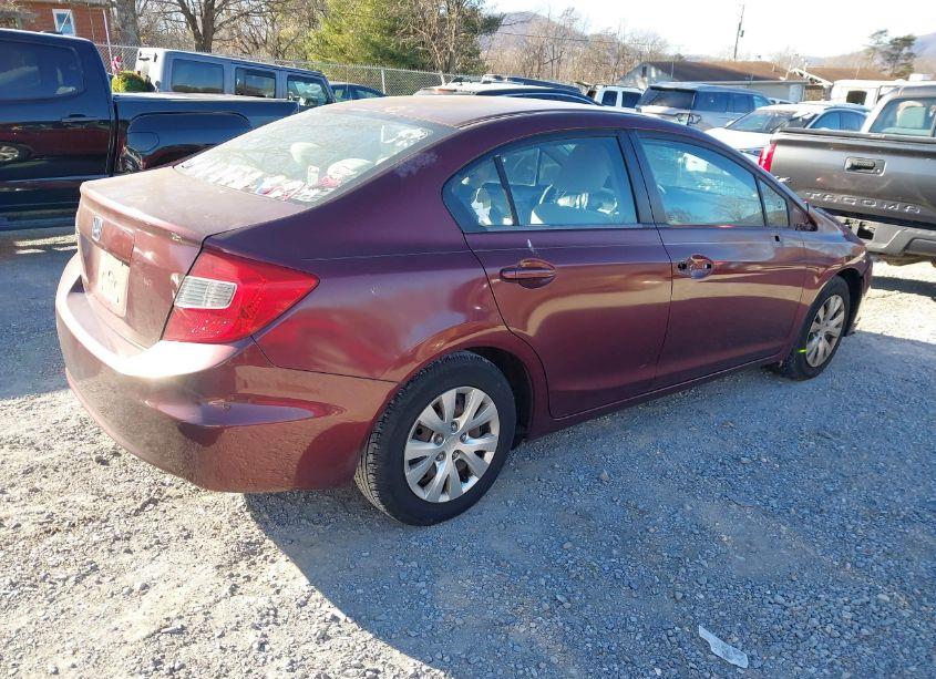 Photo 4 of 2012 Honda Civic LX (VIN 2HGFB2F59CH558966)