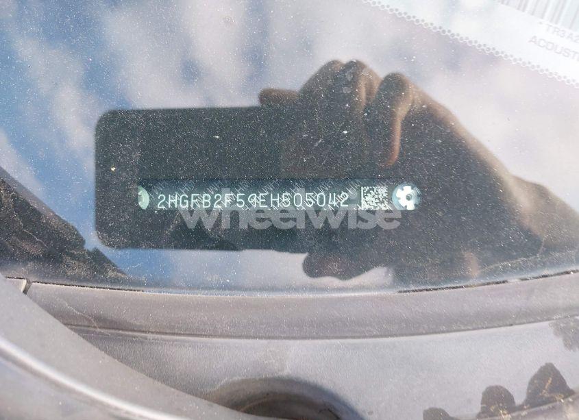 Photo 9 of 2014 Honda Civic LX (VIN 2HGFB2F59EH505042)