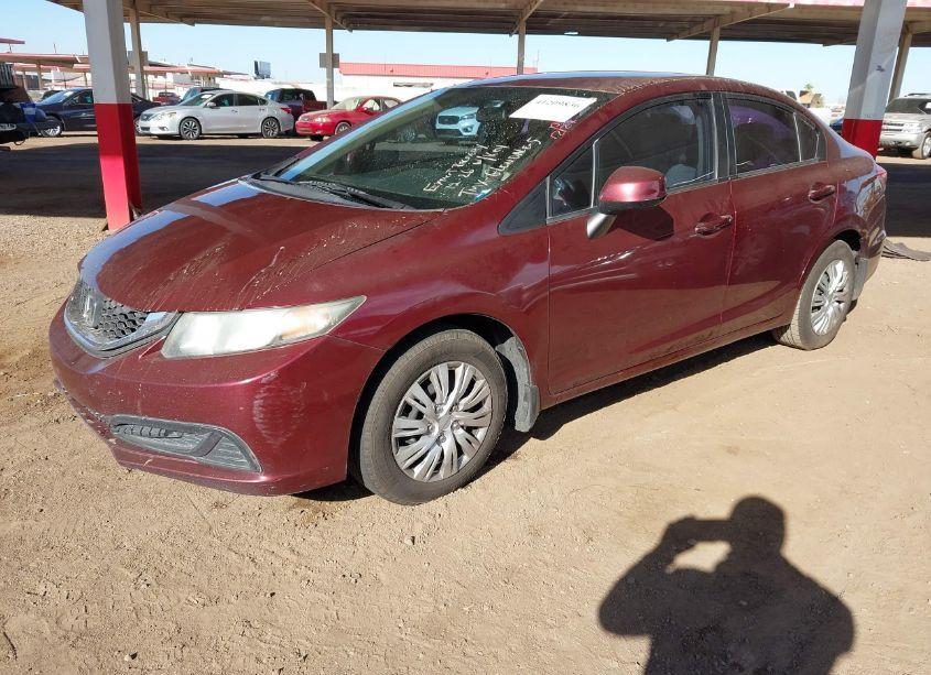 Photo 2 of 2013 Honda Civic LX (VIN 2HGFB2F5XDH500365)