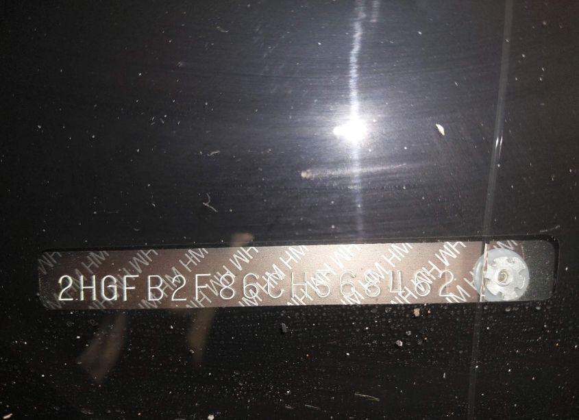 Photo 18 of 2012 Honda Civic EX (VIN 2HGFB2F86CH568462)