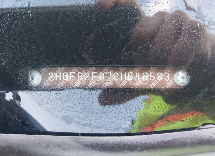 Photo 9 of 2012 Honda Civic EX (VIN 2HGFB2F87CH546583)