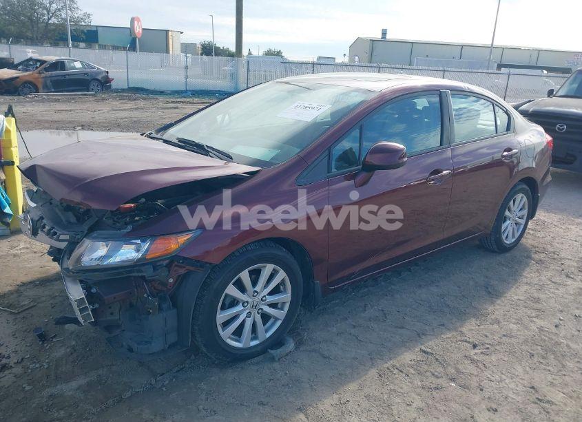 Photo 2 of 2012 Honda Civic SDN EX-L (VIN 2HGFB2F91CH567339)