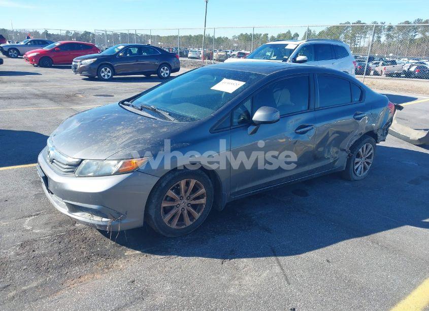Photo 2 of 2012 Honda Civic SDN EX-L (VIN 2HGFB2F97CH524592)