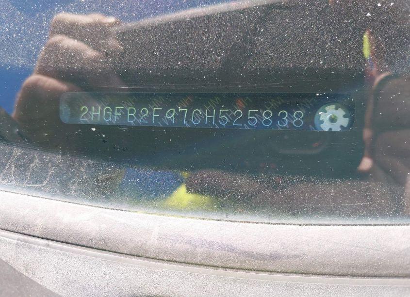 Photo 9 of 2012 Honda Civic SDN EX-L (VIN 2HGFB2F97CH525838)