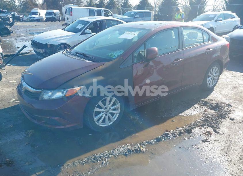 Photo 2 of 2012 Honda Civic EX-L (VIN 2HGFB2F9XCH536736)