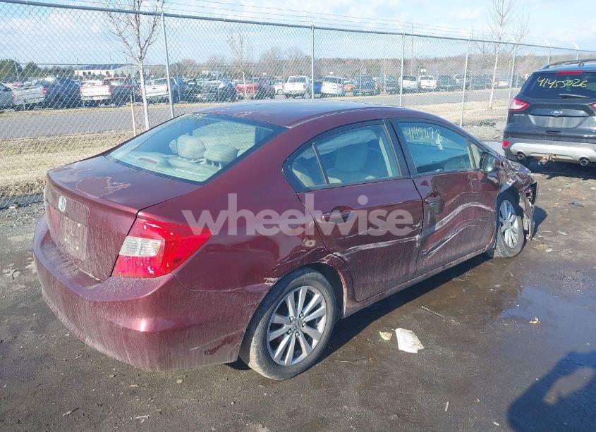 Photo 4 of 2012 Honda Civic EX-L (VIN 2HGFB2F9XCH536736)