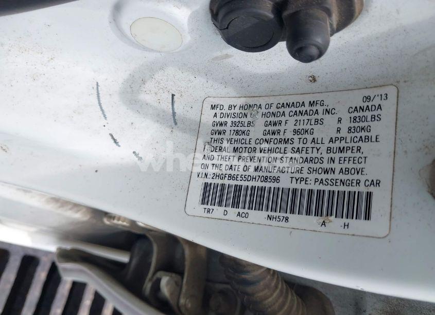 Photo 9 of 2013 Honda Civic SI (VIN 2HGFB6E55DH708596)