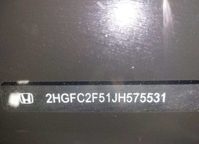 Photo 18 of 2018 Honda Civic LX (VIN 2HGFC2F51JH575531)