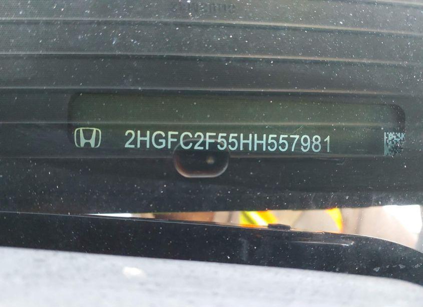 Photo 9 of 2017 Honda Civic LX (VIN 2HGFC2F55HH557981)