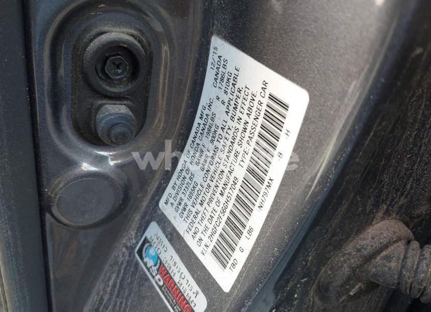 Photo 9 of 2016 Honda Civic LX (VIN 2HGFC2F56GH517049)