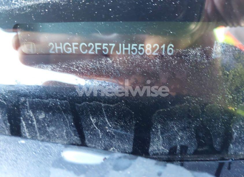 Photo 9 of 2018 Honda Civic LX (VIN 2HGFC2F57JH558216)