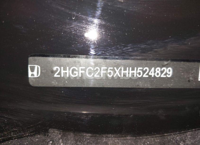 Photo 16 of 2017 Honda Civic LX (VIN 2HGFC2F5XHH524829)