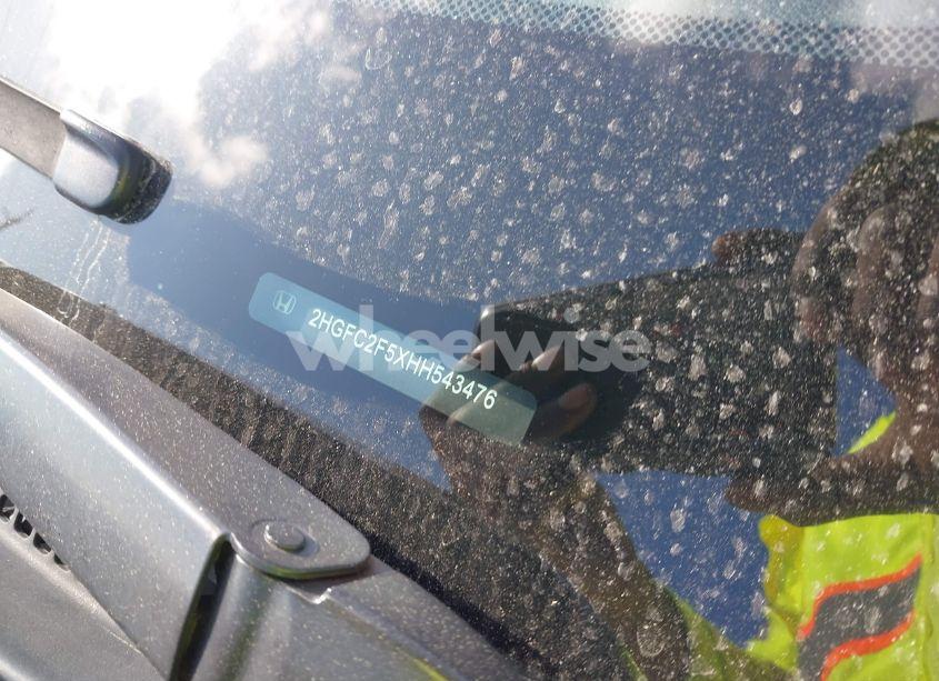 Photo 9 of 2017 Honda Civic LX (VIN 2HGFC2F5XHH543476)