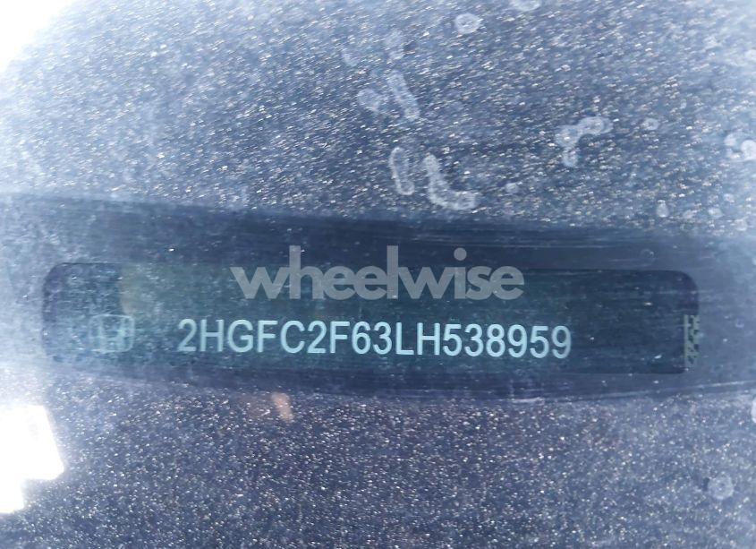 Photo 9 of 2020 Honda Civic LX (VIN 2HGFC2F63LH538959)