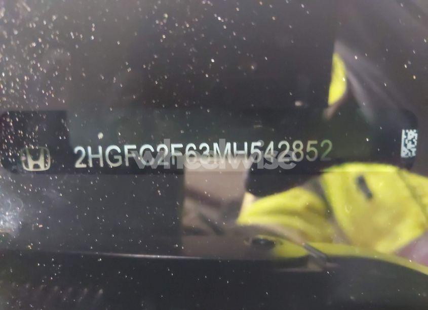 Photo 19 of 2021 Honda Civic LX (VIN 2HGFC2F63MH542852)