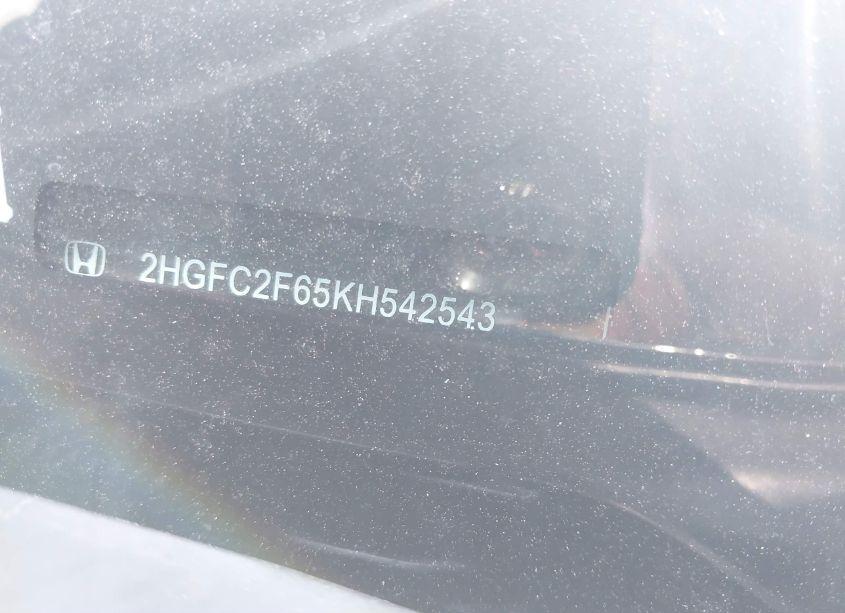 Photo 17 of 2019 Honda Civic LX (VIN 2HGFC2F65KH542543)