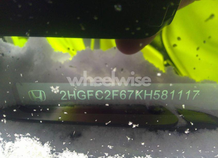 Photo 9 of 2019 Honda Civic LX (VIN 2HGFC2F67KH581117)