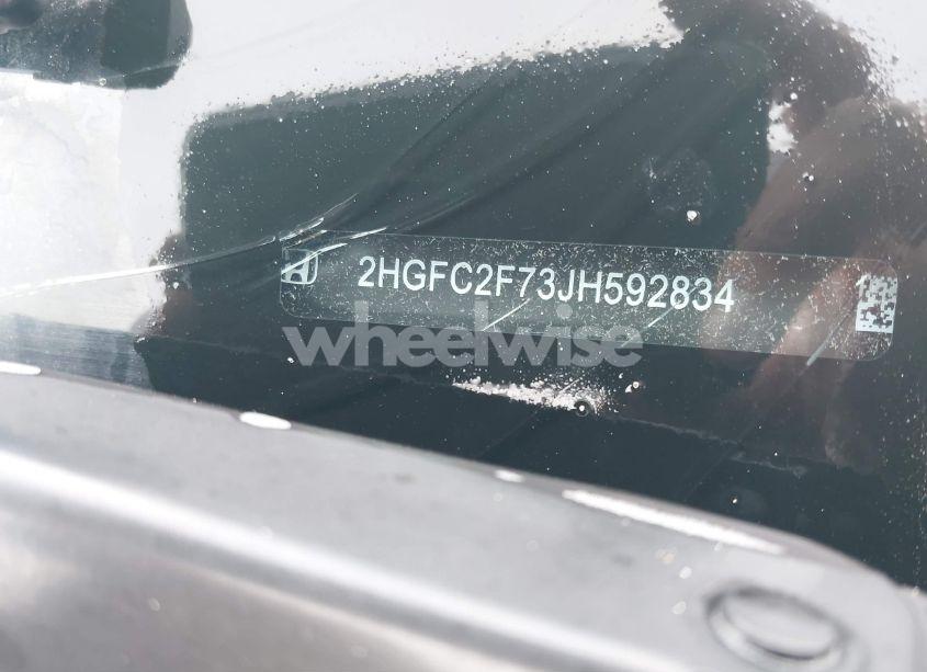 Photo 9 of 2018 Honda Civic EX (VIN 2HGFC2F73JH592834)