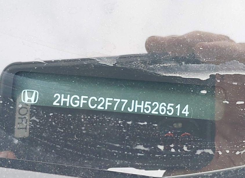 Photo 9 of 2018 Honda Civic EX (VIN 2HGFC2F77JH526514)