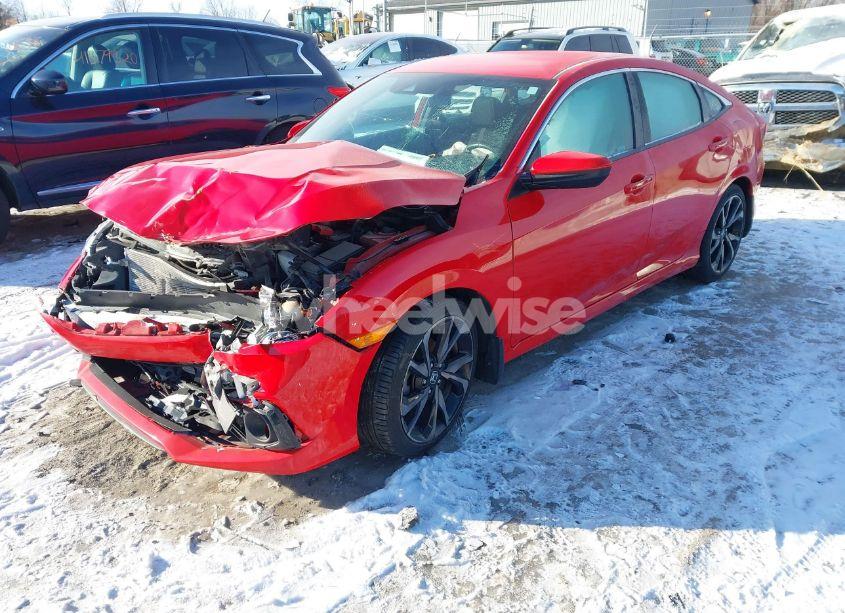 Photo 2 of 2019 Honda Civic SPORT (VIN 2HGFC2F81KH531217)