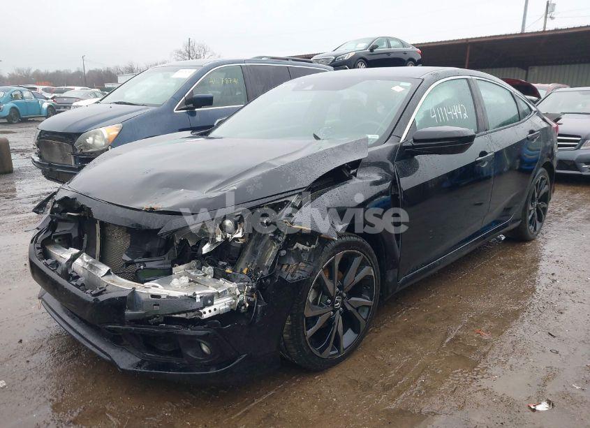 Photo 2 of 2019 Honda Civic SPORT (VIN 2HGFC2F81KH553136)