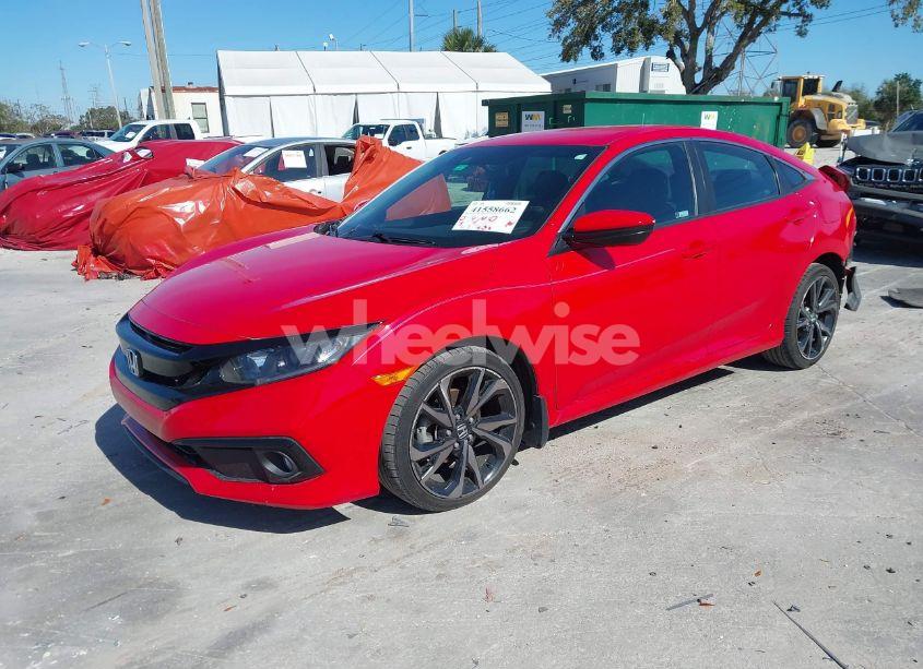 Photo 2 of 2019 Honda Civic SPORT (VIN 2HGFC2F82KH588381)