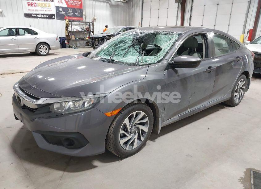 Photo 2 of 2018 Honda Civic EX (VIN 2HGFC2F83JH608443)