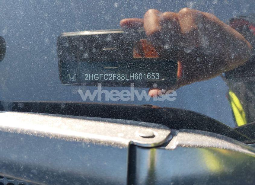 Photo 9 of 2020 Honda Civic SPORT (VIN 2HGFC2F88LH601653)
