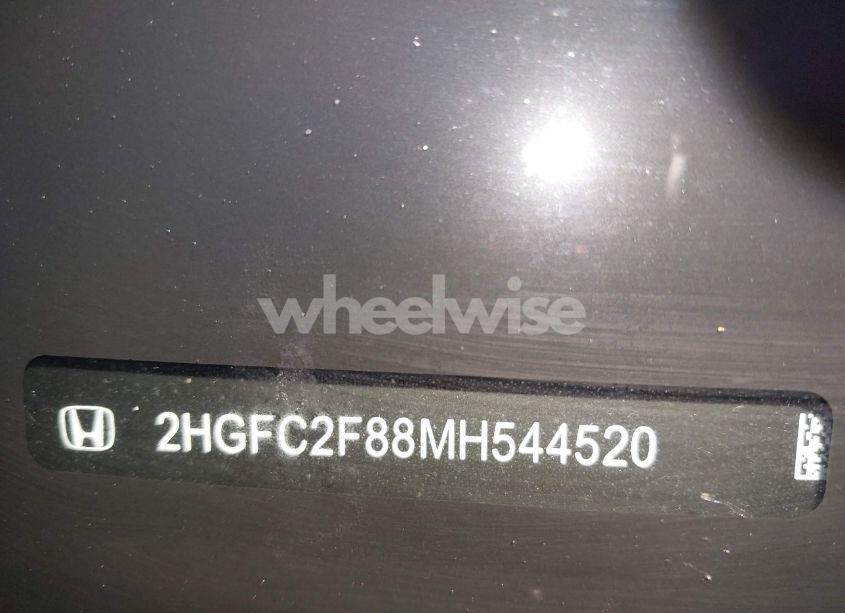 Photo 18 of 2021 Honda Civic SPORT (VIN 2HGFC2F88MH544520)