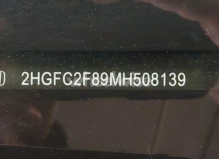 Photo 17 of 2021 Honda Civic SPORT (VIN 2HGFC2F89MH508139)