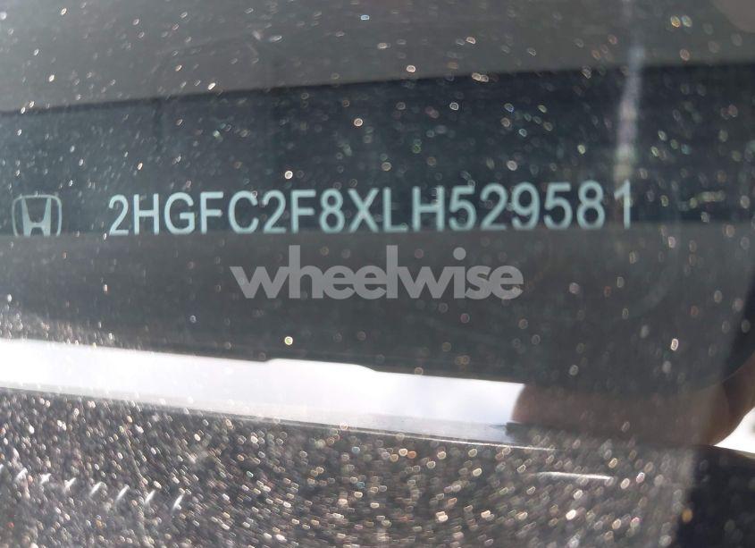 Photo 9 of 2020 Honda Civic SPORT (VIN 2HGFC2F8XLH529581)