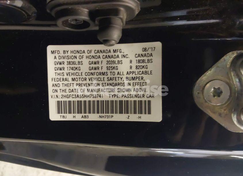 Photo 9 of 2017 Honda Civic SI (VIN 2HGFC3A55HH753741)