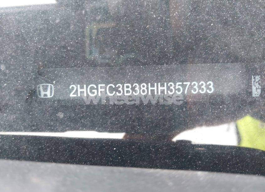 Photo 9 of 2017 Honda Civic EX-T (VIN 2HGFC3B38HH357333)
