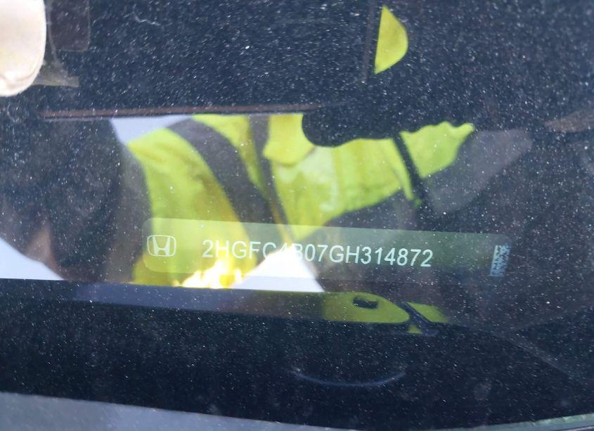 Photo 9 of 2016 Honda Civic LX-P (VIN 2HGFC4B07GH314872)