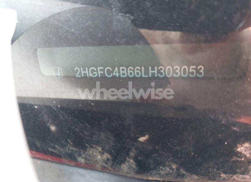 Photo 9 of 2020 Honda Civic LX (VIN 2HGFC4B66LH303053)